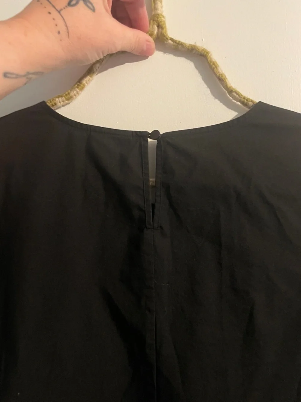 a.n.a Black Pearl-Embellished Bell Sleeve Blouse - Picture 7 of 7
